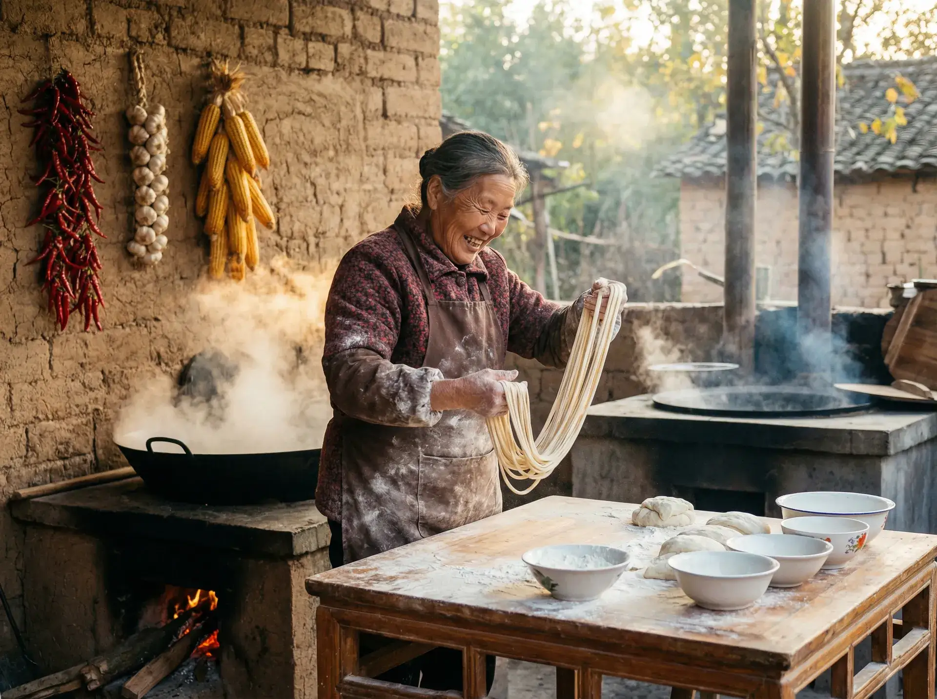 农家大嫂手擀面 - 草草影院永久发布地址 乡村美食